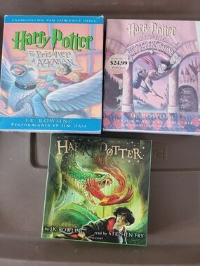Set Of 3 Harry Potter Audiobooks/CDs